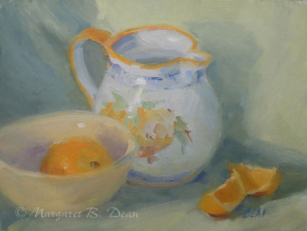 Composition With Oranges Painting by Margaret Dean